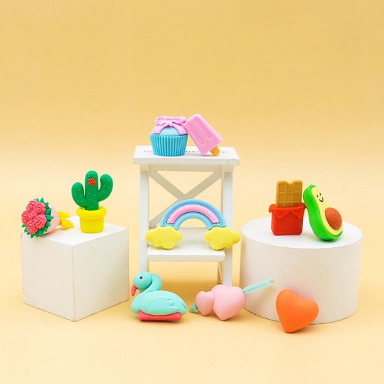 Fancy Eraser Set: Sweetmeats