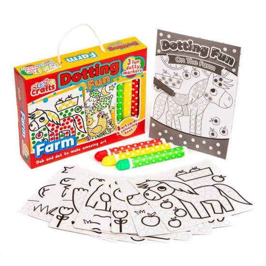 Kids Craft Kits: Dotting Fun: Farm
