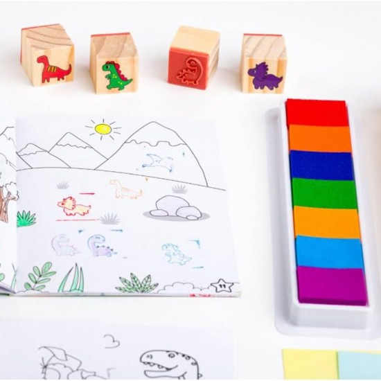 Wooden Stamper Sets: Dinosaurs
