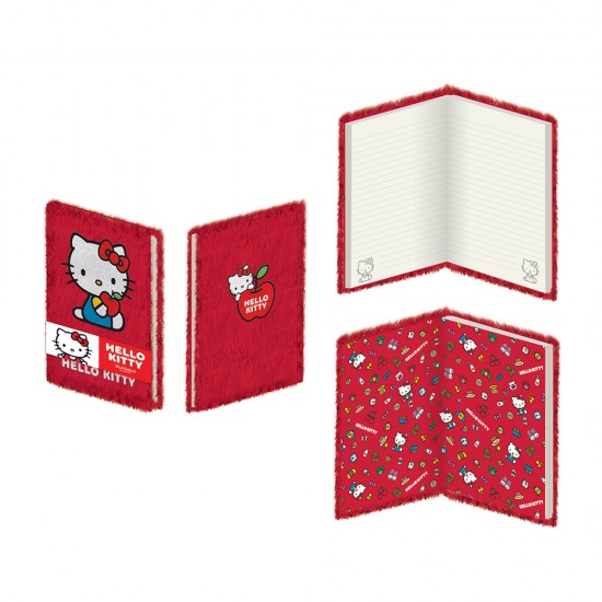 Hello Kitty A5 Plush Notebook Casebound