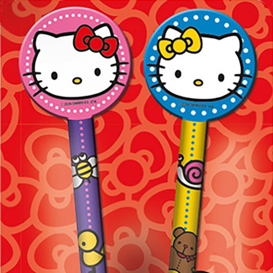 Hello Kitty Pencils And Toppers 2Pk