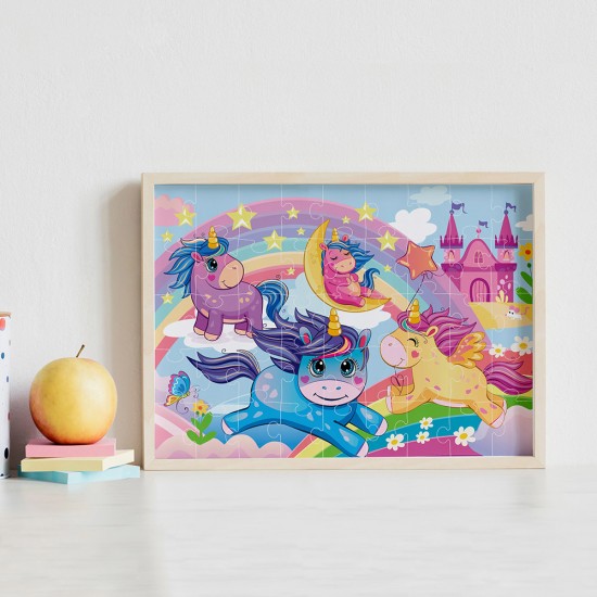 Junior Jigsaw Carry & Play: Rainbow Unicorns