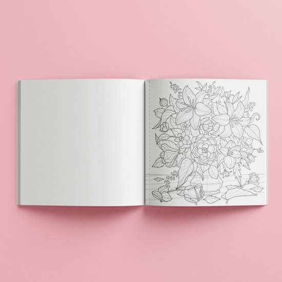Art Maker Square Colouring Books: Botanicals