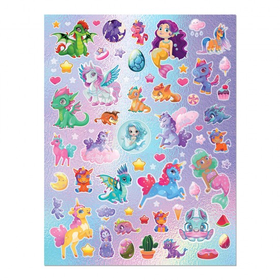 Kaleidoscope Colouring and Sticker Books: Magical Creatures