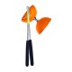 Boxed Acrobat Set 105 Rubber Diabolo Orange + alum. hand sticks