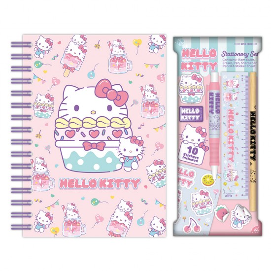 Hello Kitty Bumper Stationery Set - Cupcake