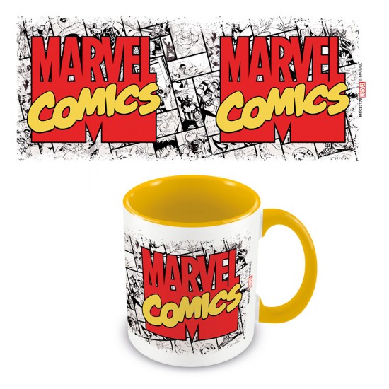 Marvel Comics - Logo Yellow Coloured Inner Mug