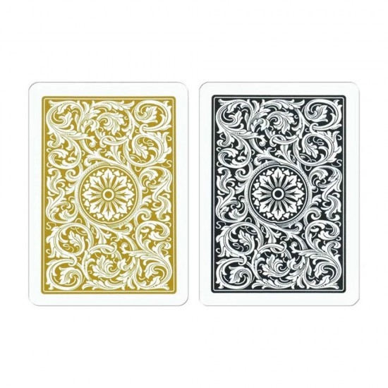 COPAG Elite 100% Plastic Premium  Double Jumbo Deck (Black & Gold)