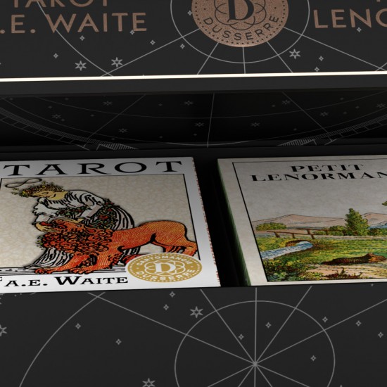 Coffret Mini Tarot Waite+Petit Lenormand