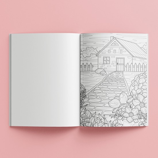 Art Maker Colouring Book 72pp: Cottagecore