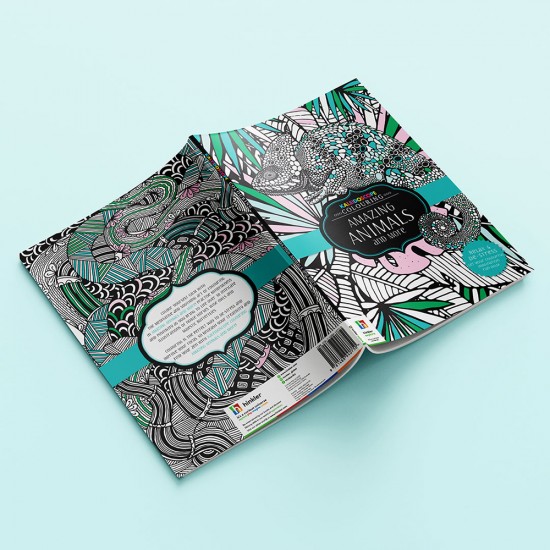 Kaleidoscope Colouring Book 72pp: Amazing Animals and More
