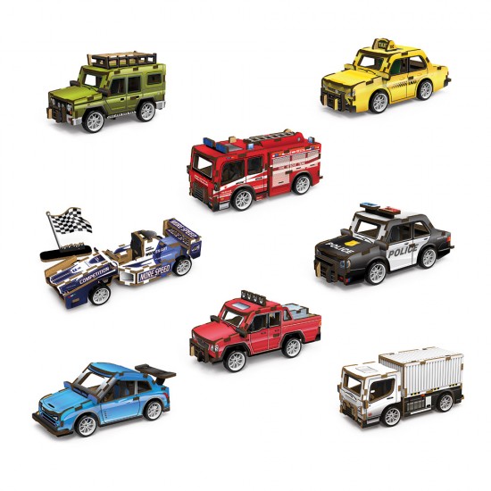 Pull Back Road Vehicles Display Box (D.24)