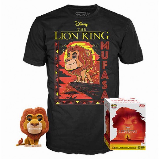 Set POP figure & Tee Disney The Lion King Mufasa S