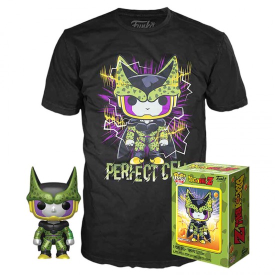 Set POP figure & Tee Dragon Ball Z Perfect Cell XL