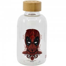 Marvel Deadpool glass bottle 620ml