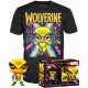 Set figure POP & Tee Marvel Wolverine Black Light S