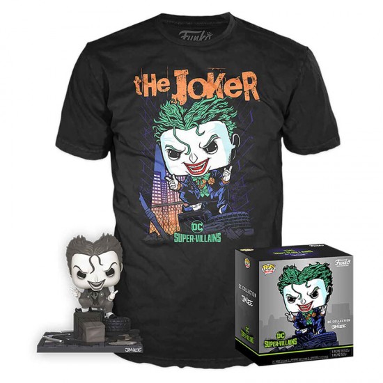 Set POP figure & Tee DC Comics Jim Lee Joker S