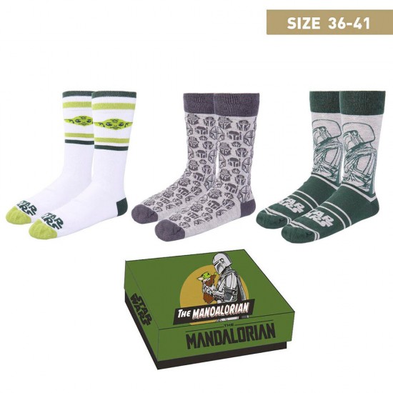 Star Wars Mandalorian pack 3 socks