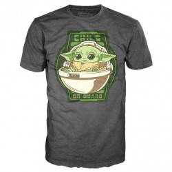 Star Wars Mandalorian Yoda The Child On Board t-shirt S