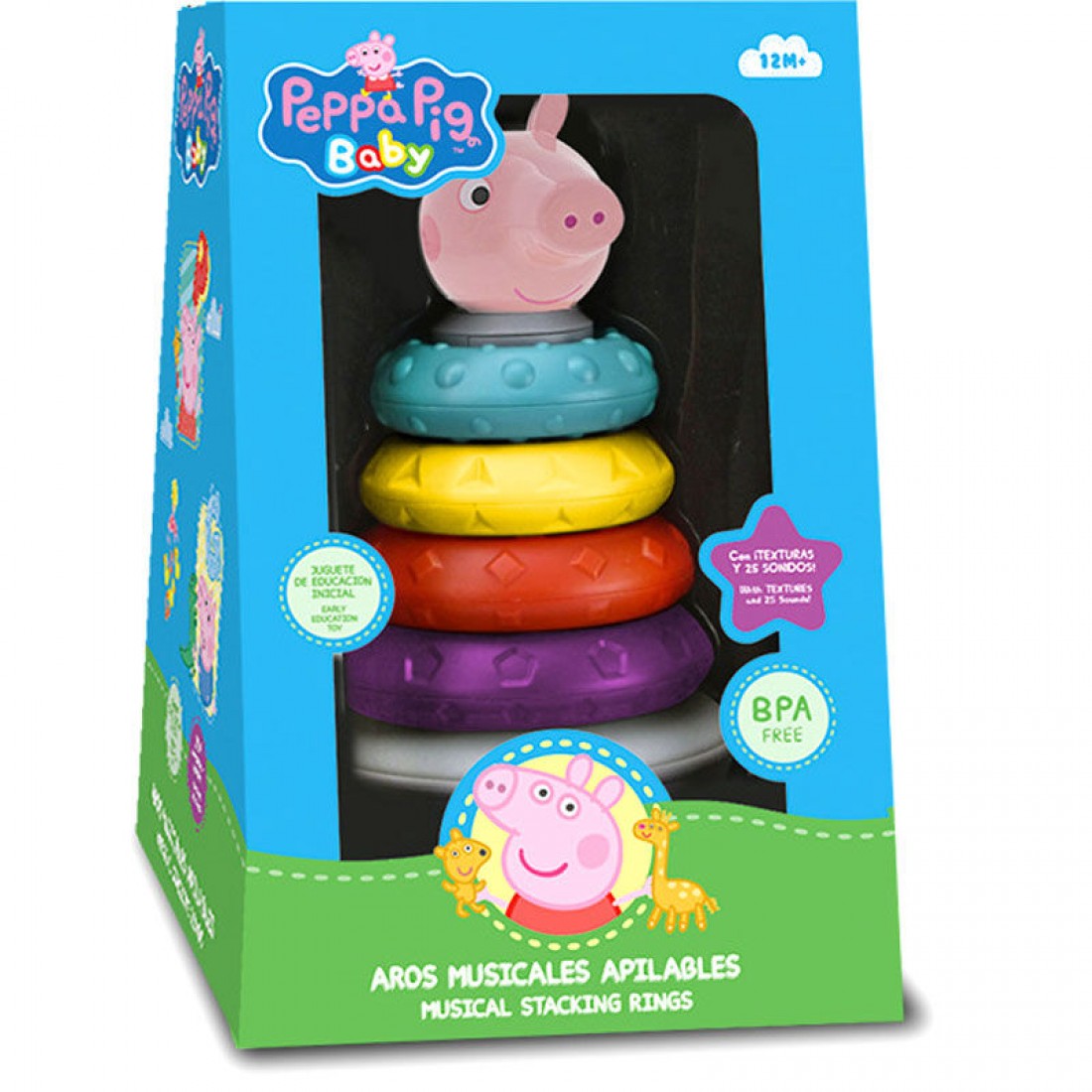 PEPPA PIG : Peppa Pig stackable hoops