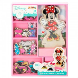 Disney Minnie dresses wooden magnetic set
