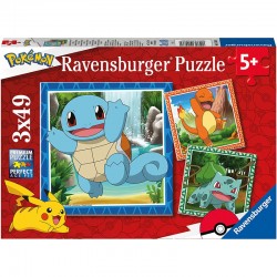 Pokemon puzzle 3x49pcs