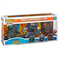 POP pack 3 figures Godzilla Vs Kong Exlcusive