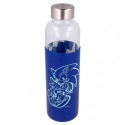 Sonic The Hedgehog silicone cover glass bottle 585ml