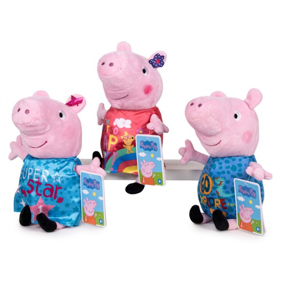 Peppa Pig Star assorted plush toy 22cm 12 Τεμ.