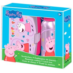 Peppa Pig Lunch box + aluminium bottle set 500ml