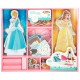 Disney Princess dresses wooden magnetic set