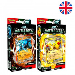 English Pokemon Battle Deck Ampharos & Lucario Ex assorted Trading card game 6 Τεμ.