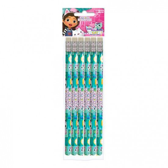 Gabbys Dollhouse 6 pencils set 24 Τεμ.