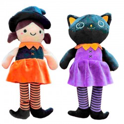 Halloween Cat Girl assorted plush toy 30cm 12 Τεμ.