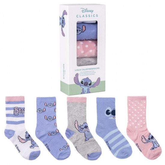 Disney Stitch pack 5 socks 12 Τεμ.