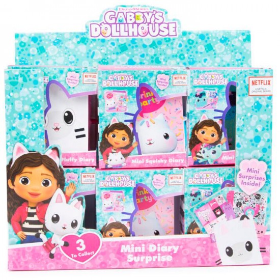 Gabbys Dolls House Mini diary assorted 12 Τεμ.