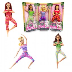 Barbie Made to Move doll 6 Τεμ.
