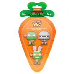 Carrot Pocket POP blister 3 figures Ninja Turtles Donatello Shredder Michelangelo