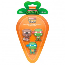 Carrot Pocket POP blister 3 figures Ninja Turtles Splinter Leonardo Raphael