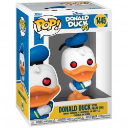 POP figure Disney 90th Anniversary Donald Duck with heart eyes