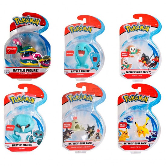 Pokemon Battle assorted figure 5cm 6 Τεμ.