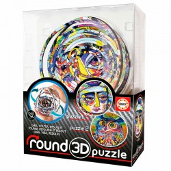Abstract Round 3D puzzle