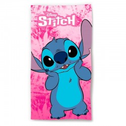 Disney Stitch Pink microfibre beach towel