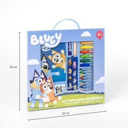 Bluey colouring stationery set