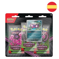 Spanish Pokemon Scarlet and Purple Shrouded Fable blister set of collectible cards assorted 12 Τεμ.