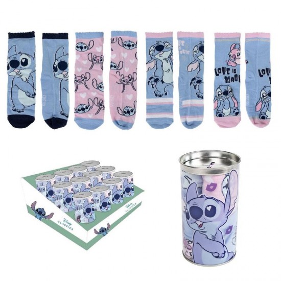Disney Stitch pack 4 assorted socks 12 Τεμ.