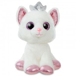 Cat white soft plush toy 18cm