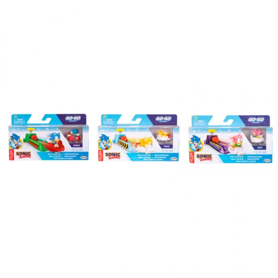 Sonic Go Go Racers assorted launchers cars 4 Τεμ.