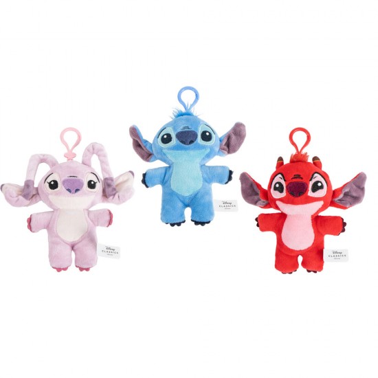 Disney 12cm Stitch - Stitch & Friends plush keychain 13cm 24 Τεμ.