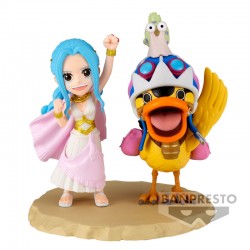 One Piece world collectable Log Series Nefeltari Vivi & Karoo figure 7cm